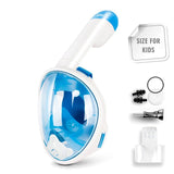 Snorkel Diving Mask Full Face Anti Fog for Gopro Action Camera