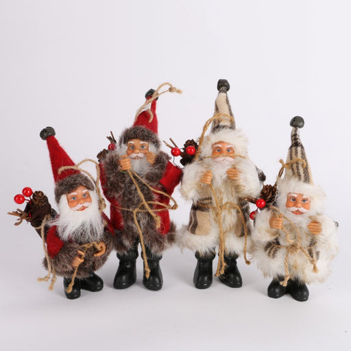 Christmas Santa Claus Doll Toy Christmas Tree Ornaments Decoration Exquisite For Xmas