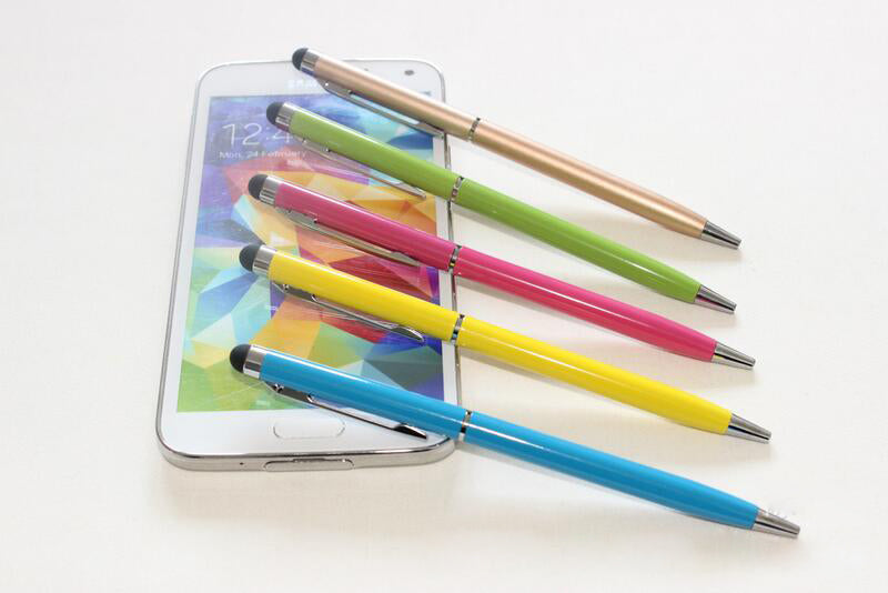 Hot Sale Universal 2 in 1 Tablet Capacitive Stylus Pen With Ball Point Pen Microfiber Touch Screen Pen for Iphone for Samsung