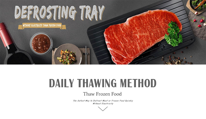 High Quality Fast Defrosting Tray: Defrost Meat or Frozen Food Quickly Without Electricity