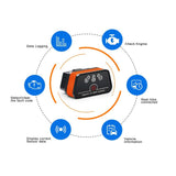 OBD2 Scanner Bluetooth 3.0 Car Code Reader Diagnostic Tool