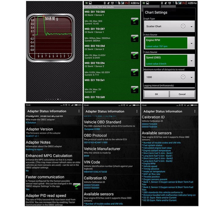 OBD2 Scanner Bluetooth 3.0 Car Code Reader Diagnostic Tool