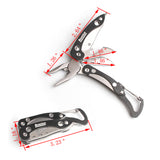 Outdoor Camping Gear Tactical Folding Pocket Knife Stainless Steel Opener Travel Survival Pliers